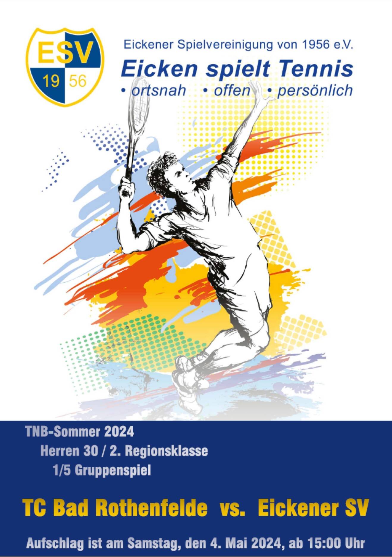 Punktspiel H30 Tennissommersaison 2024 in Melle-Eicken